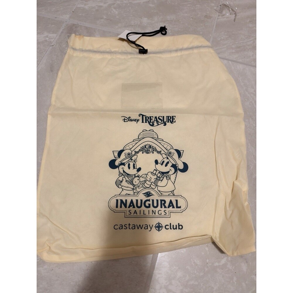 Disney Treasure Castaway Club Inaugural Sailings Laundry Bag Cruise Line Canvas